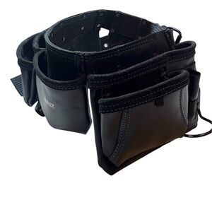 ALT Black Leather Tool Belt Pouch for Men